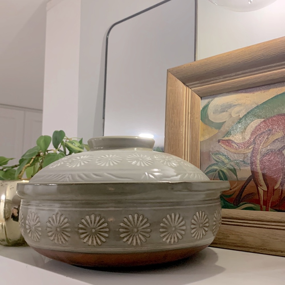 Ginpo Mishima Banko Donabe Japanese Clay Pot